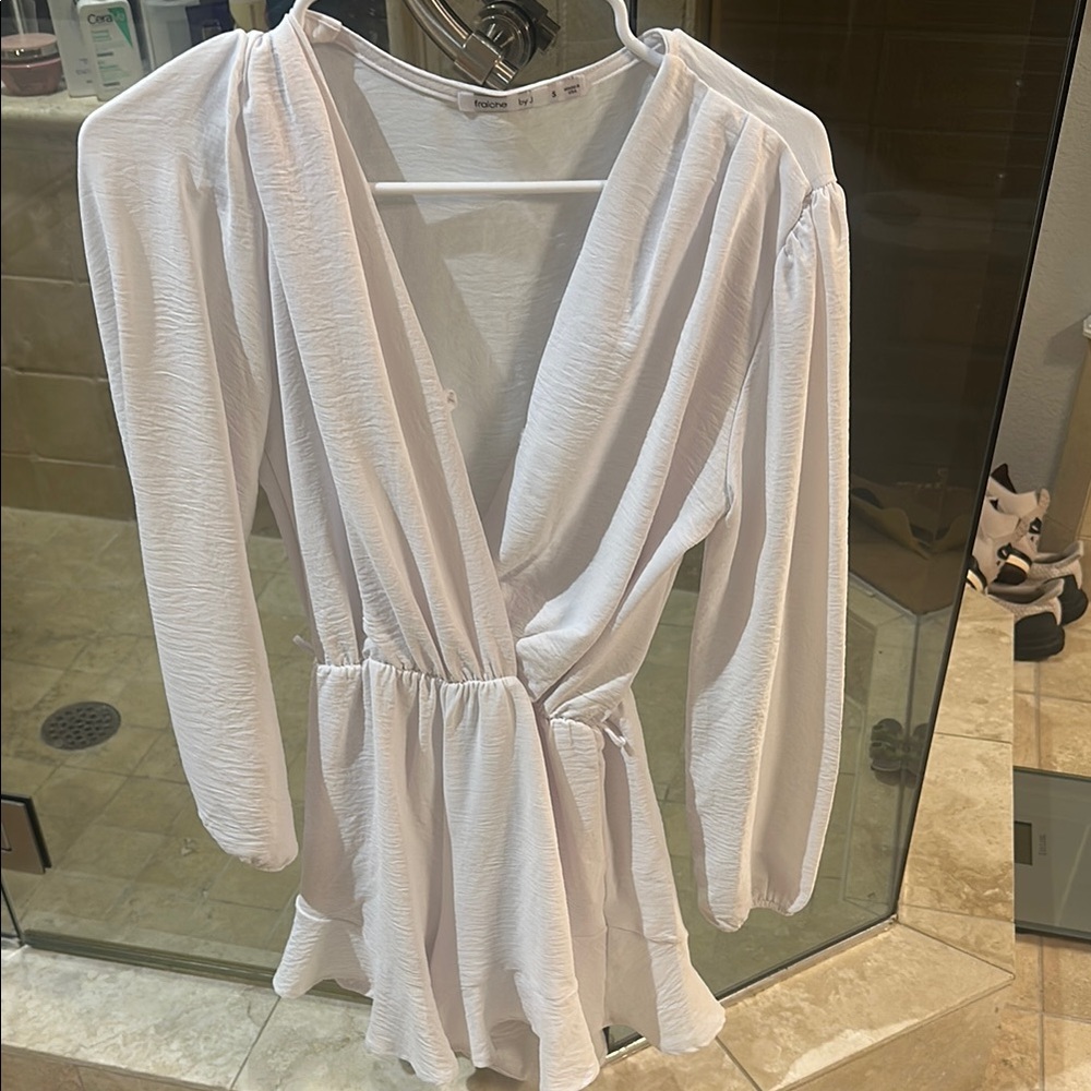 Elegant White Wrap Jumpsuit